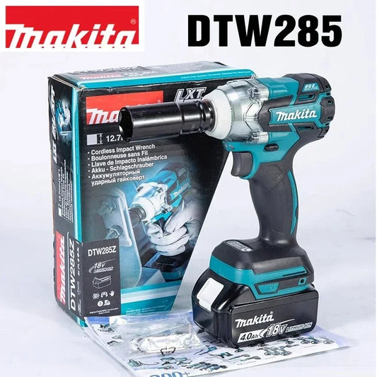 Makita DTW285 18V 320N.M Brushless Impact Wrench with 6.0Ah battery and Charger Kit