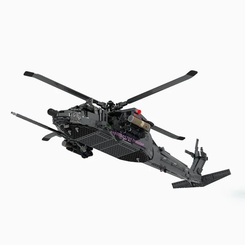 Black hawk JV NEW 1547PCS WW2 Military MOC US MH-60L Black Hawk helicopter Model DIY creative ideas Fighter Plane ChildToy AssemblyPuzzle Gift
