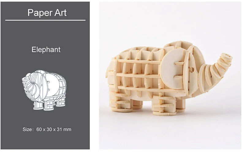 Model JV DIY 3D Wooden Puzzle Model Animal Montessori Toys for Children Crafts Dachshund Skeleton Assembly Gift Set for Kids Adults Teens