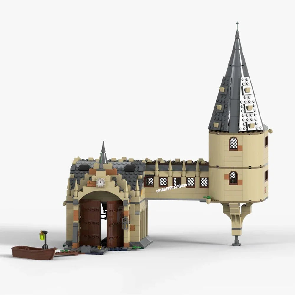 Harry Potter JV NEW 694PCS magic Movie MOC Harrying Bridge House model DIY creative ideas Child Toy Assembly Puzzle Birthday Gift MOC-75954