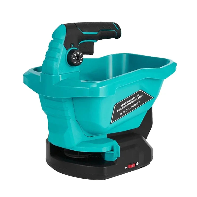 Makita compatible 18V Multi-Speed Electric Fertilizer Spreader, Wireless Multi-Angle Adjustable Upgrated Sowing Machine For Makita 18V battery