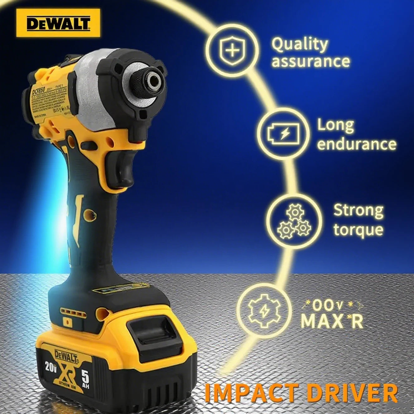 DeWalt DCF850 18V - 20V Brushless Compact Impact Driver - Bare Unit