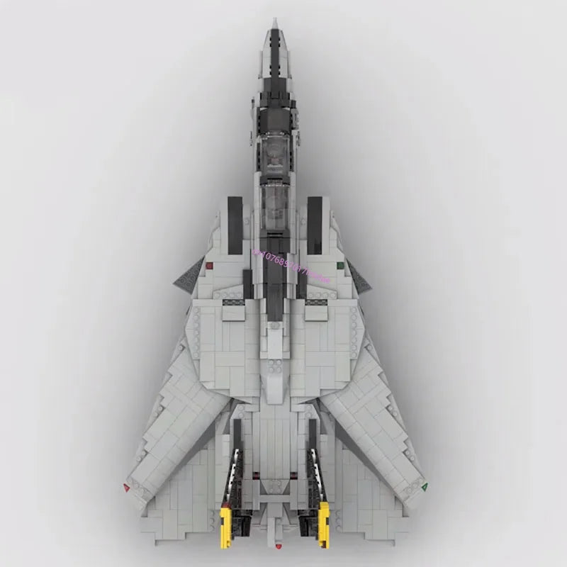 F14 TopGun Tomcat JV 2011PCS WW2 Military MOC 1:35 Scale F-14 Tomcat jet fighter model creative ideas airvehicle Plane Child Toy Assembly Puzzle Gift