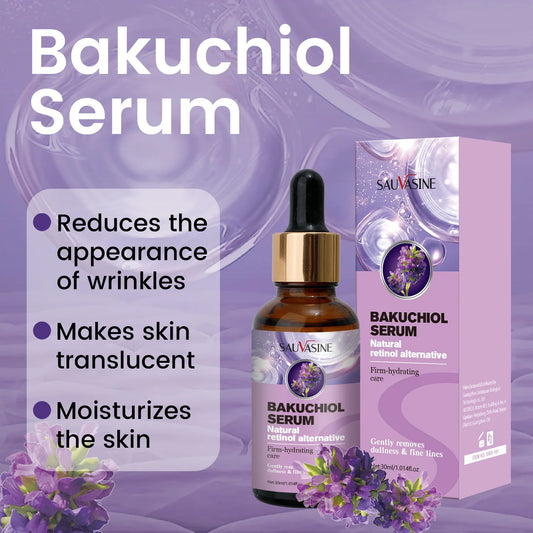 Bakuchiol Face Serum Turmeric oil Anti Aging Anti Wrinkle Firm-hydrating Brightening Facial Essence Moisturizing Fade Fine Lines Skin Care