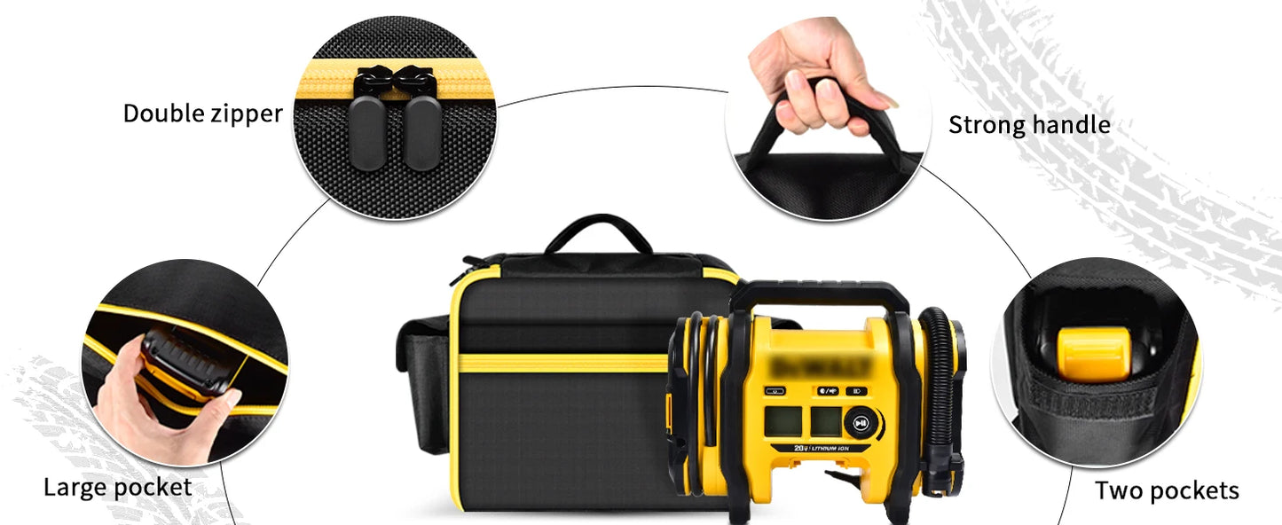 DeWalt Air Compressor Bag Case Compatible with DEWALT 18v 20V MAX Tire Inflator DCC020IB
