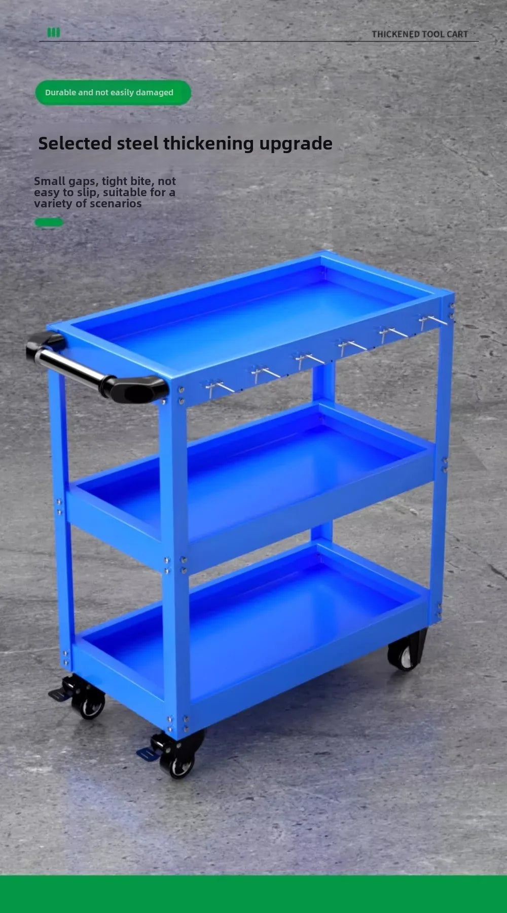 Trolley BaoLian Mechanical Workshop ToolsCart Tool Trolley With Brake Wheels Toolbox Cabinet Organizer Holder Garage Workbench Racks