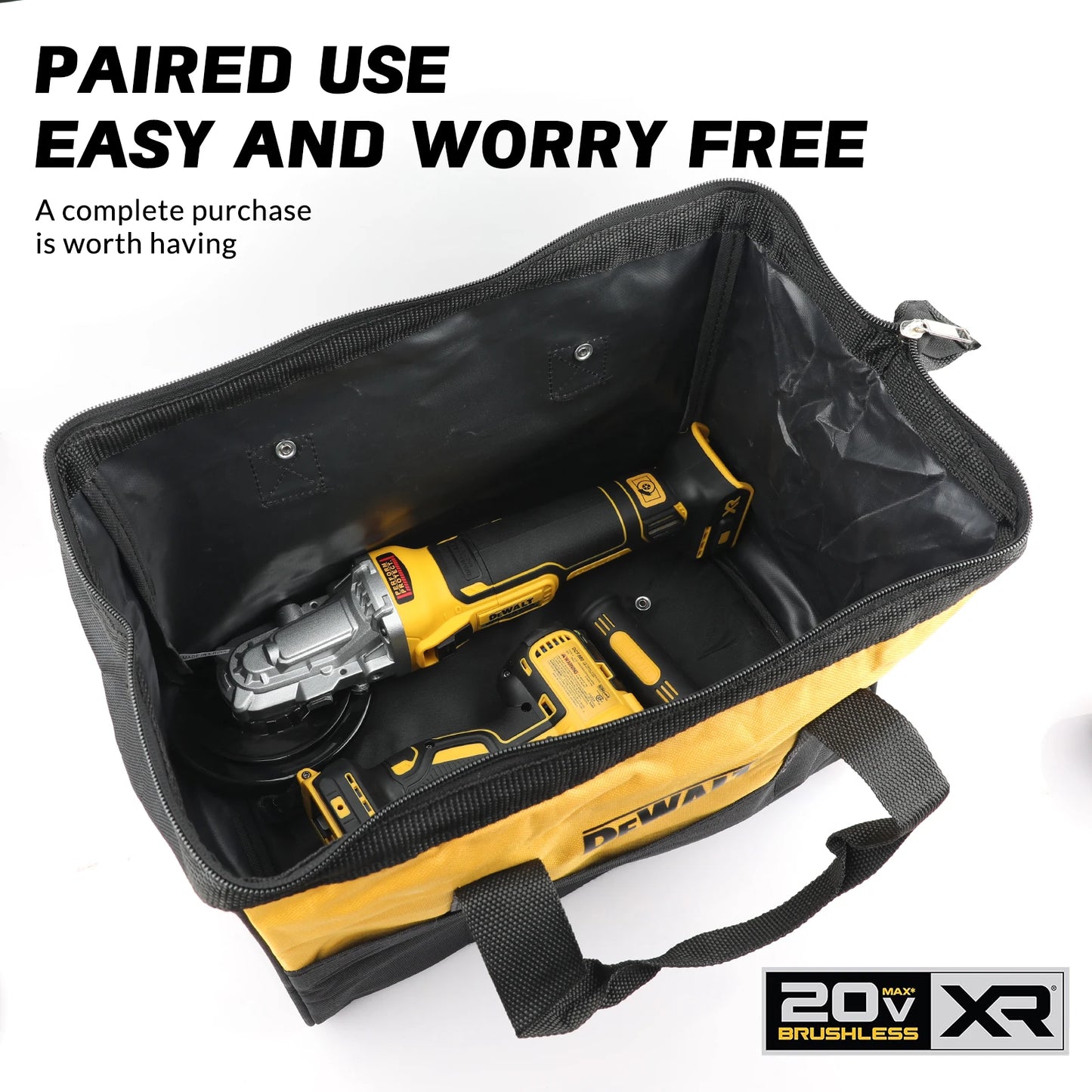 DeWalt 20v brushless DCF880, DCG405 Combo- Combination kit (Tools only with bag)