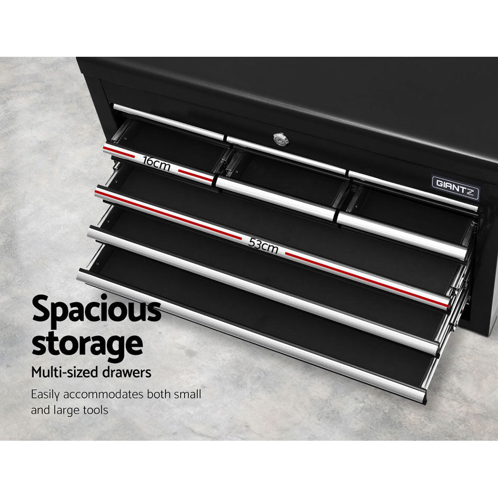 Giantz 10-Drawer Toolbox, Tool Chest- Black