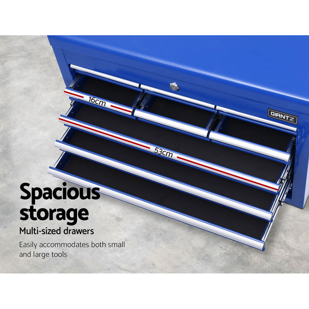 Giantz 10-Drawer Toolbox, Tool Chest- Blue