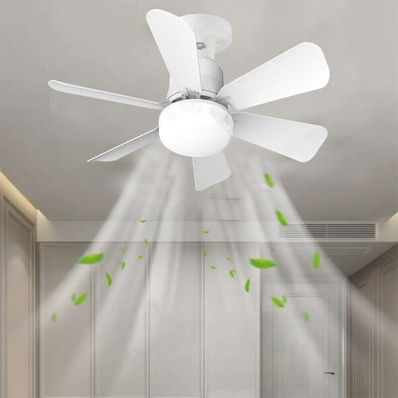 Ceiling Fan 16.5" with LED Light 3-Speed Remote Control