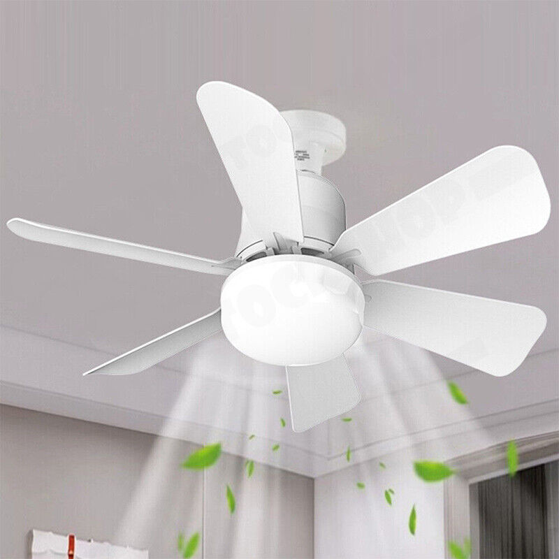 Ceiling Fan 16.5" with LED Light 3-Speed Remote Control