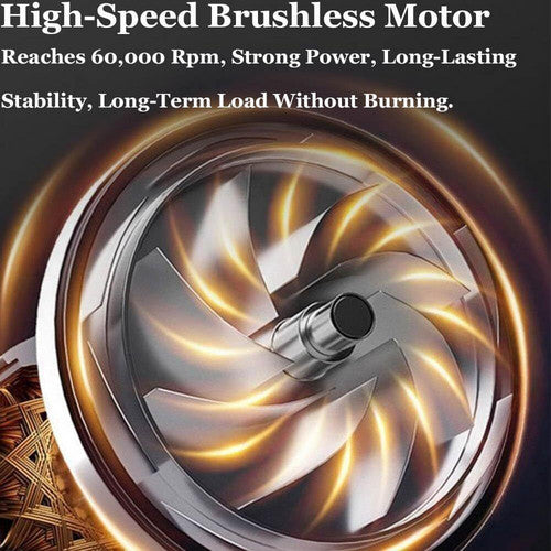 Makita Compatible Turbo jet blower Cordless Blower Portable Handheld Electric Brushless Turbo Jet Fan w/2 Batteries