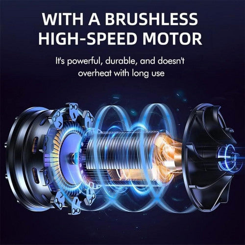 Makita Compatible Turbo jet blower Cordless Blower Portable Handheld Electric Brushless Turbo Jet Fan w/2 Batteries