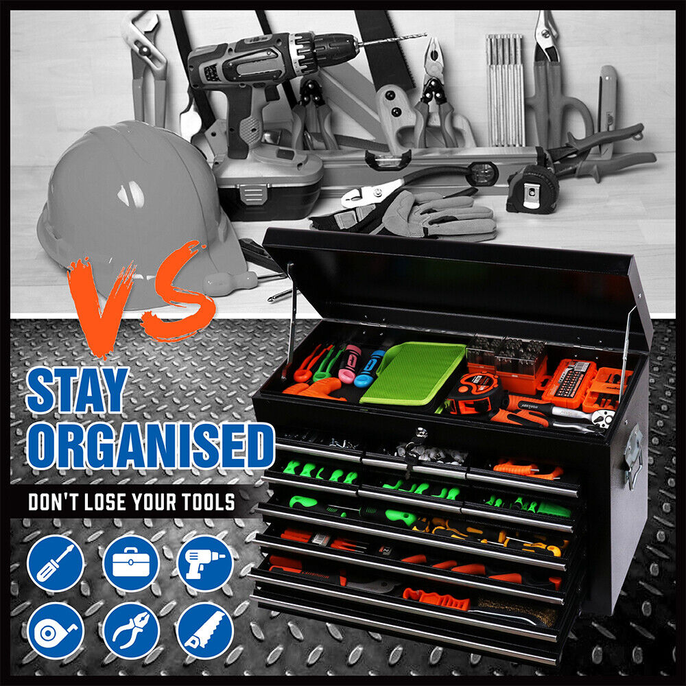 HORUSDY 10-Drawer Toolbox Tool Chest with Lockable Drawers.