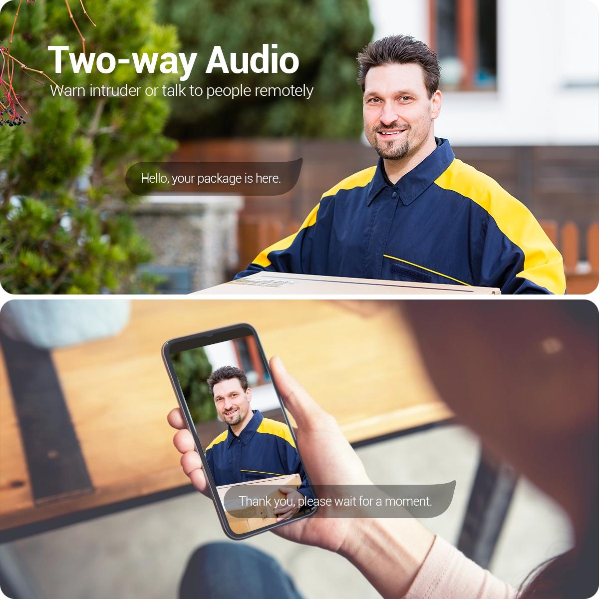 Camera Smart Wifi Ip With Ai Detection Auto Tracking Cloud Storage Night Vision Two-Way Voice