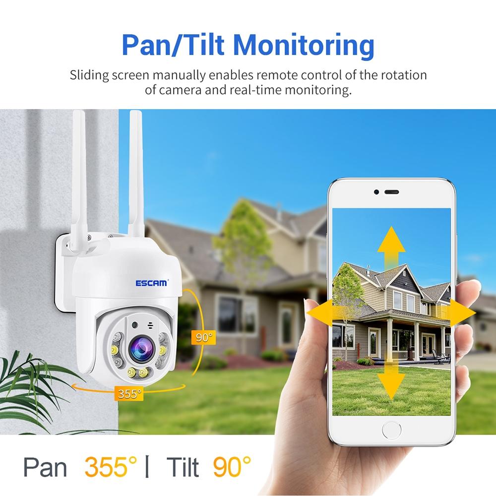 Security Camera 4Mp Wifi Camera With Two-Way Voice Night Vision And Motion Detection