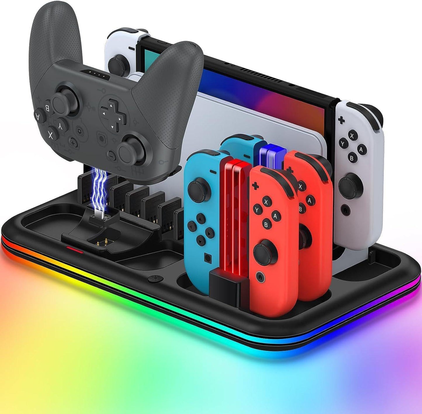 Nintendo Switch Charging Dock Rgb Light for Switch Oled - Compact
