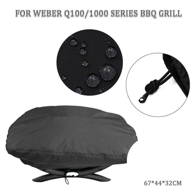 Weber BBQ Waterproof Cover for Weber 7100 / Q100 / Q1000 - 67.1x44x32cm - Ideal for Outdoor Camping and Garden
