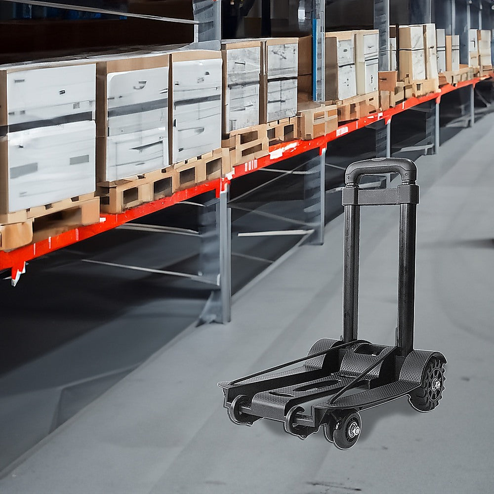 Portable Cart Folding Dolly, Push Truck Hand, Collapsible luggage trolley 70Kg.