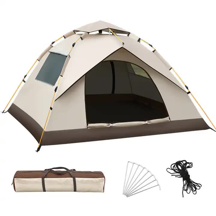 Tent 210x200x135cm Outdoor Family Instant Ultralight Portable Folding Popup Waterproof Oxford Fiberglass Automatic Tent For Camping Events