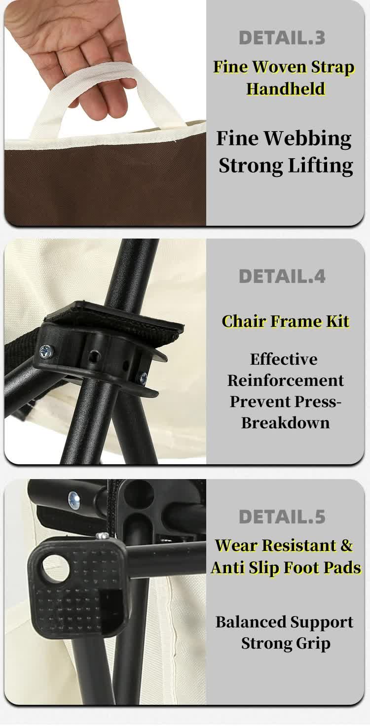Outdoor Folding Camping Chair - Portable Lounge Chair, Lightweight Beach Chair, Fishing Stool, and Picnic Seat, Perfect for Outdoor Adventures