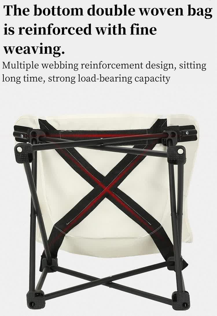 Outdoor Folding Camping Chair - Portable Lounge Chair, Lightweight Beach Chair, Fishing Stool, and Picnic Seat, Perfect for Outdoor Adventures