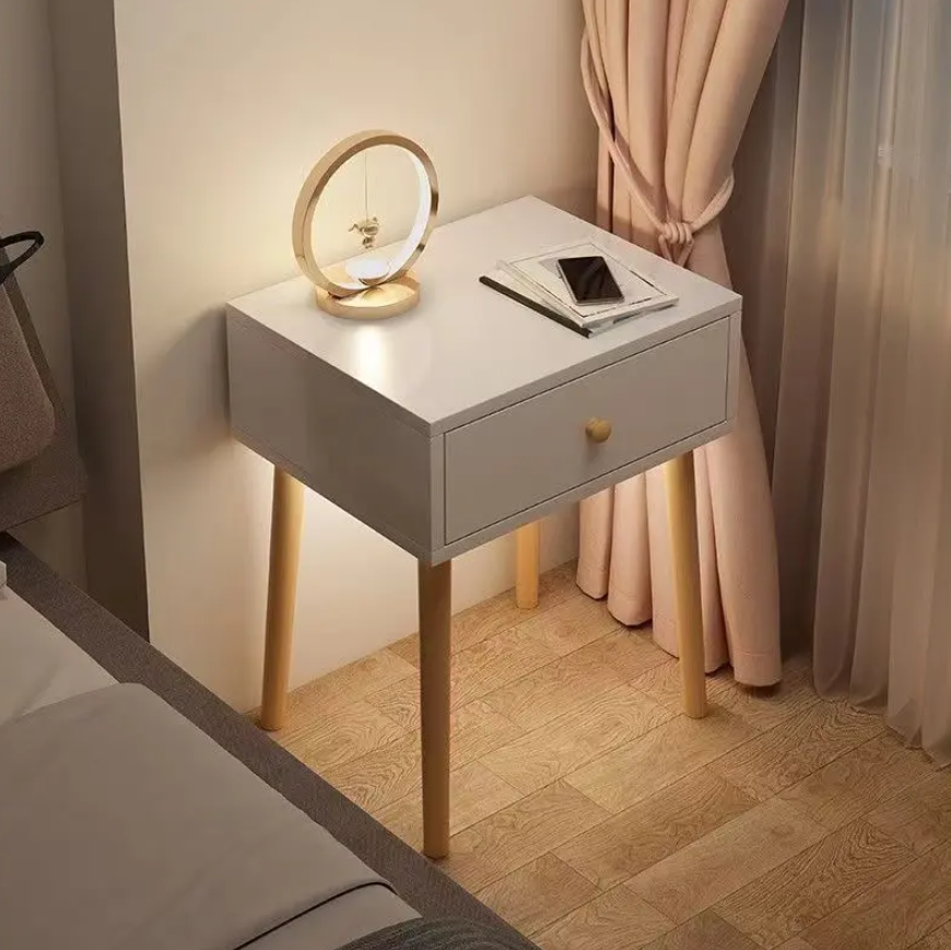 Bed Side Table White