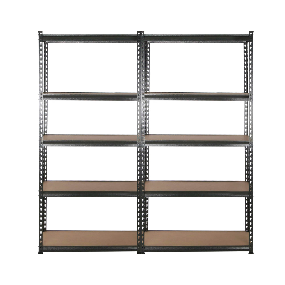 Garage Shelving - Giantz 4x1.8M x 0.9M Garage Shelving Warehouse Rack Pallet Racking Storage Charcoal