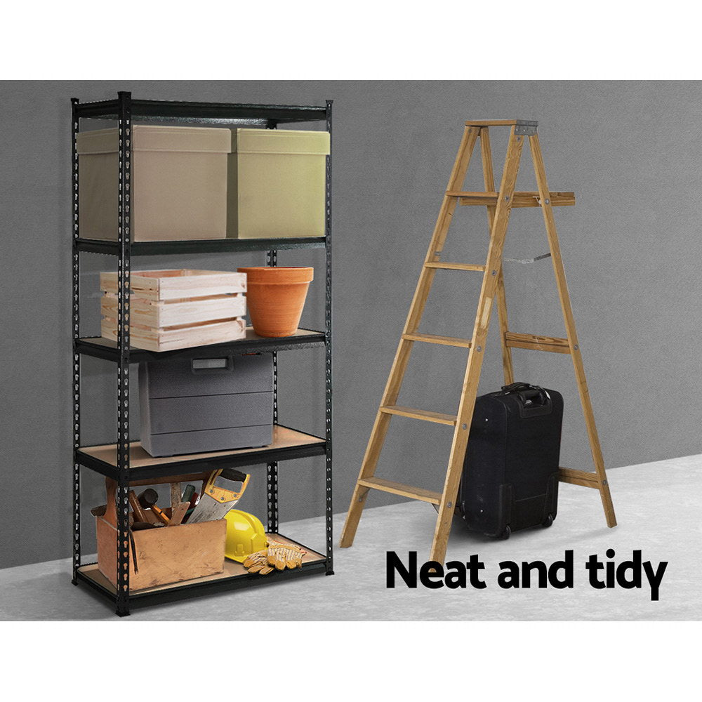 Garage Shelving - Giantz 1.8M x 0.9M Garage Shelving Warehouse Rack Pallet Racking Storage Shelf -Charcoal
