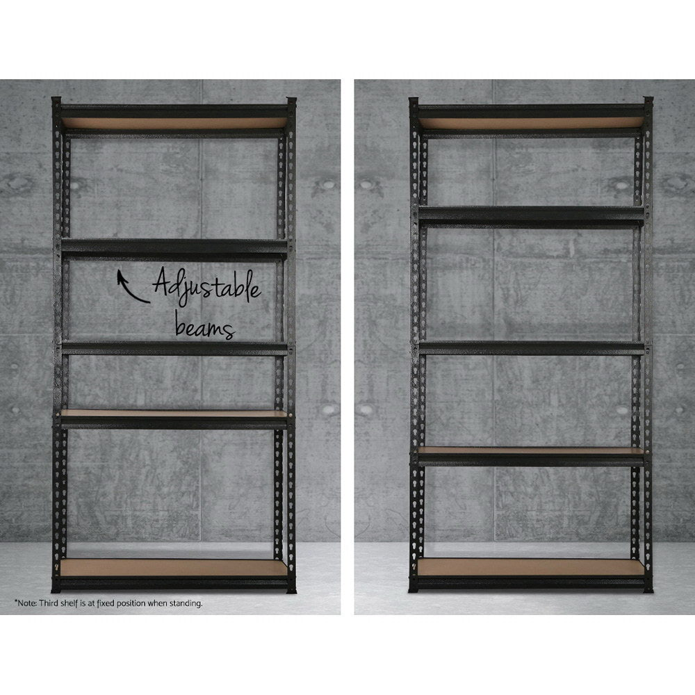 Garage Shelving - Giantz 1.8M x 0.9M Garage Shelving Warehouse Rack Pallet Racking Storage Shelf -Charcoal