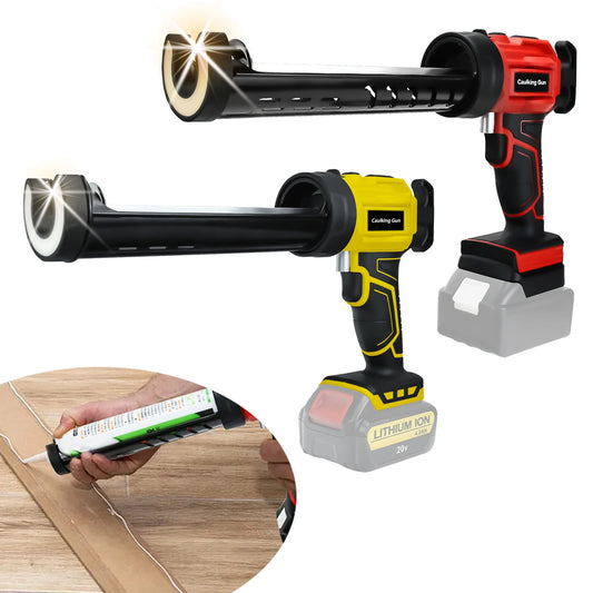 Cordless Caulking Gun 4 Speed with LED Light For Makita/Dewalt/Milwaukee Batteries.