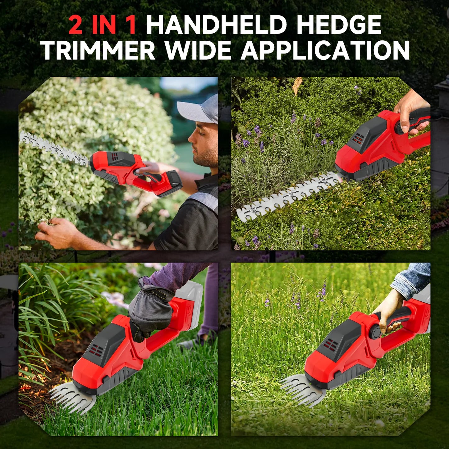 Milwaukee compatible 18V Hedge Trimmer Grass Trimmer Bush Trimmer Garden Shears