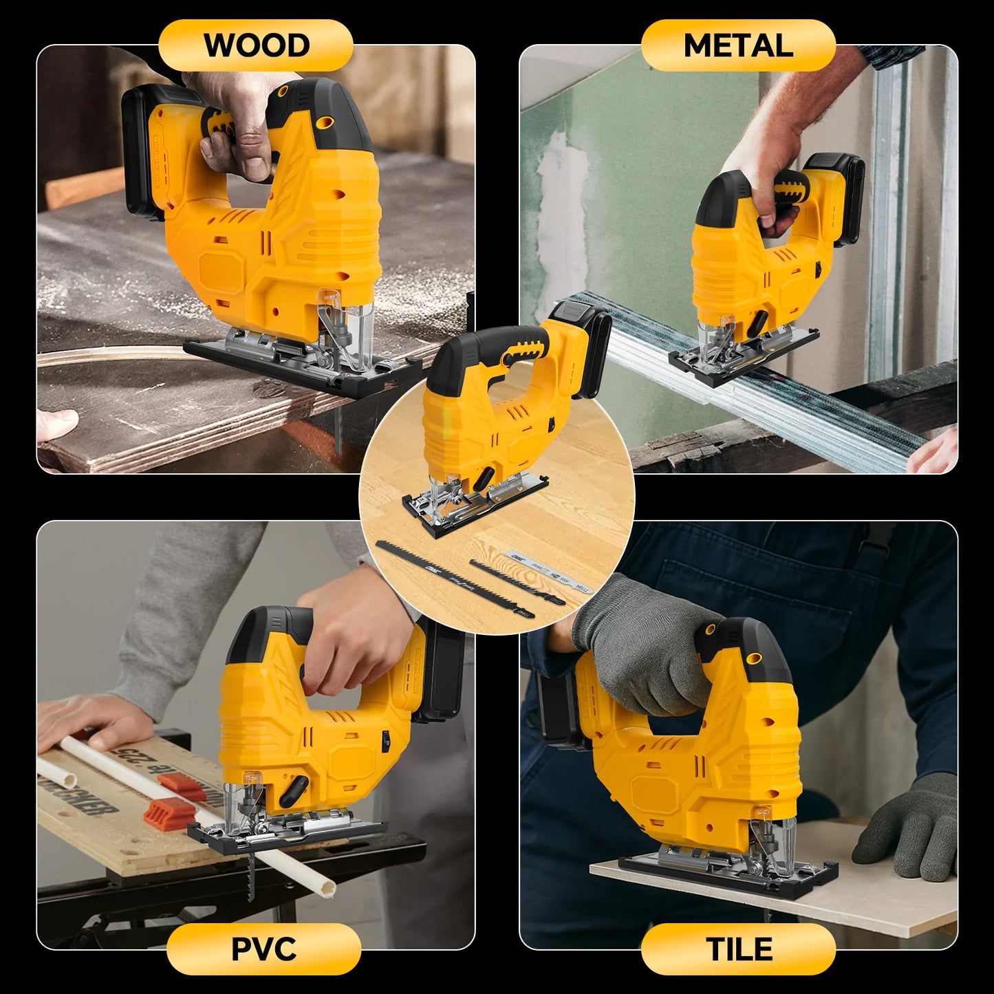 DeWalt Compatible 18v 20V Max 750W Brushless Jig Saw 2700RPM 7-Speed