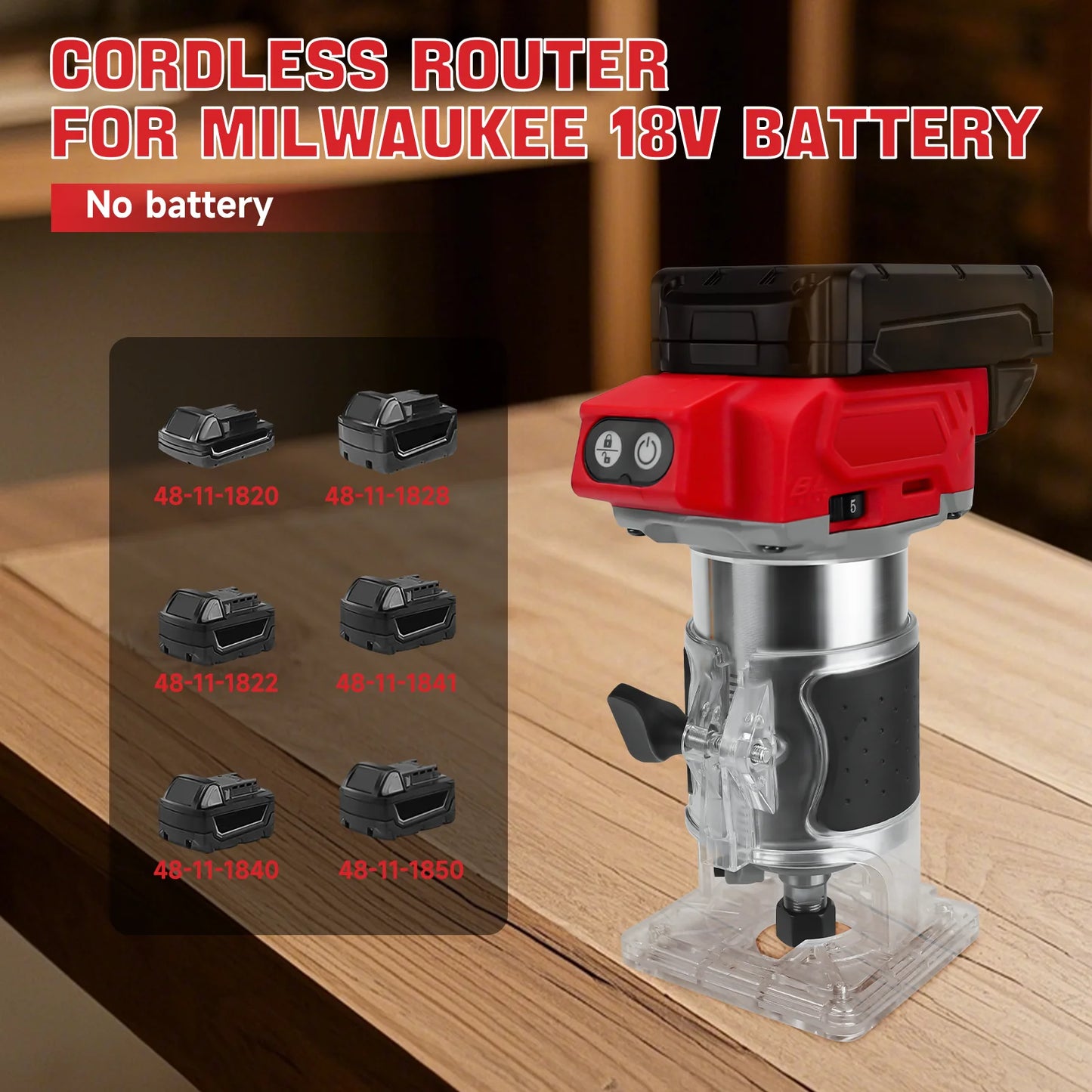 Milwaukee compatible 18V 800W Brushless Electric Trimmer