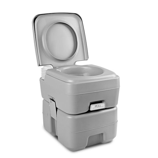 Camping Toilet Weisshorn 20L Portable Camping Toilet Outdoor Flush Potty Boating