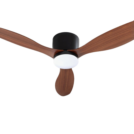 Ceiling Fan Devanti 52'' DC Motor w/Light w/Remote - Dark Wood
