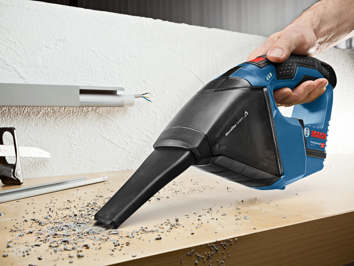 Bosch GAS 12V Cordless Vacuum Cleaner Powerful Cyclone Household Portable Handheld Dust Extractor Mini Home Car Vacuum Clean