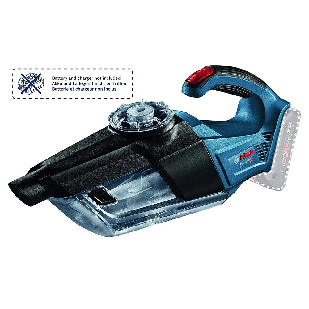 BOSCH 18V Cordless Vacuum Cleaner GAS 18V-1 Professional Rechargeable Handheld Industrial Vacuum For Car Household Woodworking