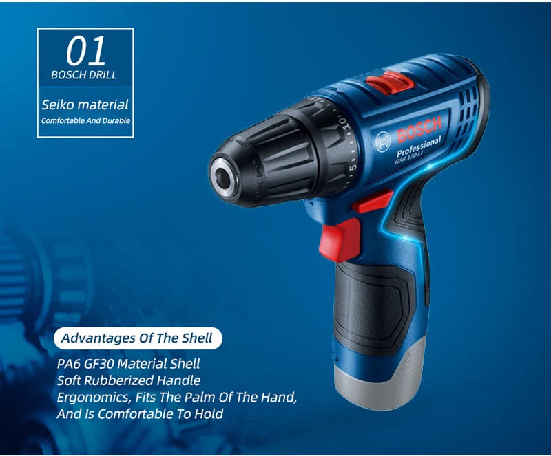 Bosch Professional Cordless Drill GSR 120-LI 12V Multi-Function Electric Driver Electric Screwdriver Power Tool (Bare Tool)