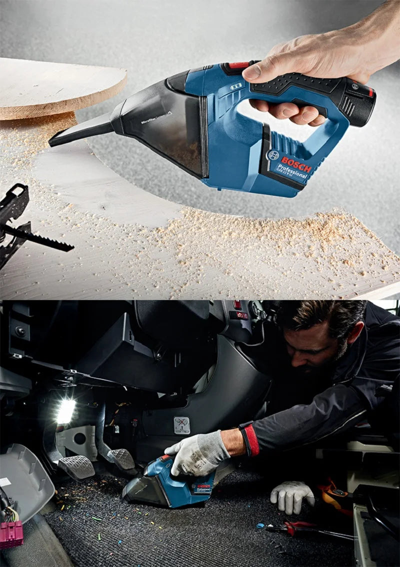 Bosch GAS 12V Cordless Vacuum Cleaner Powerful Cyclone Household Portable Handheld Dust Extractor Mini Home Car Vacuum Clean