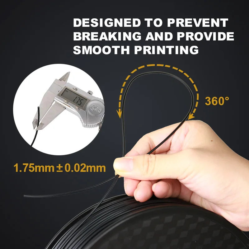 3D Printing JV 1.75mm Flexible TPU 3D Printing Filament No Bubble Non-toxic Sublimation 3D Printer Plastic Material TPU Filament 0.5KG/0.25KG