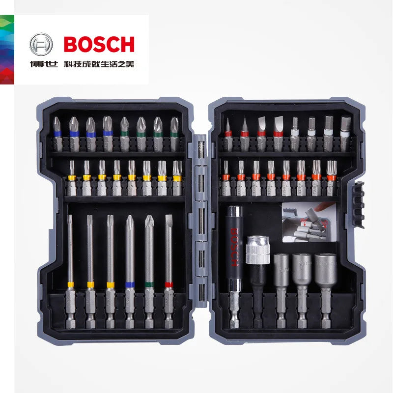 BOSCH Screwdriver Head Set 43 pieces Bit kit Power Screwdriver Electric Drill Home DIY Screwdriver Head  Set Rainbow Magic Box