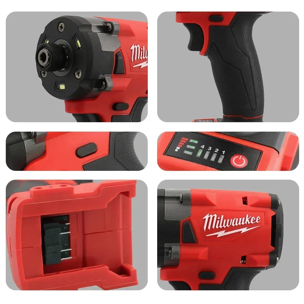 Milwaukee 18v brushless impact driver High efficiency torque lithium battery impact driver electric power tool