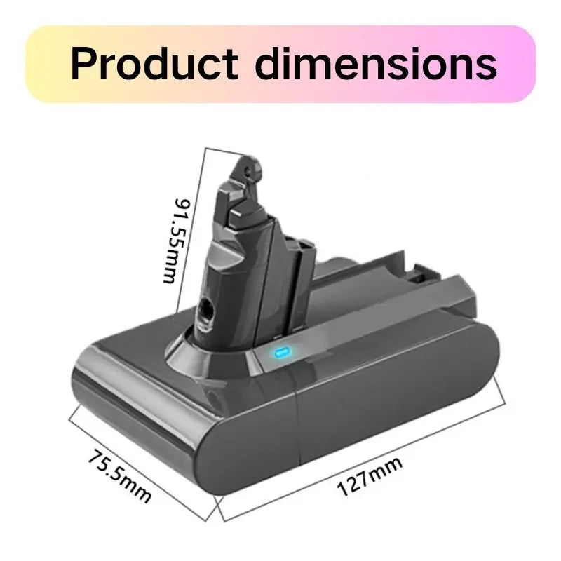 Dyson V6 21.6V battery DC62 DC74 SV03 SV09 DC58 DC59 100% new original lithium-ion battery compatible with Dyson V6 battery for DYSON vacuum cleaner