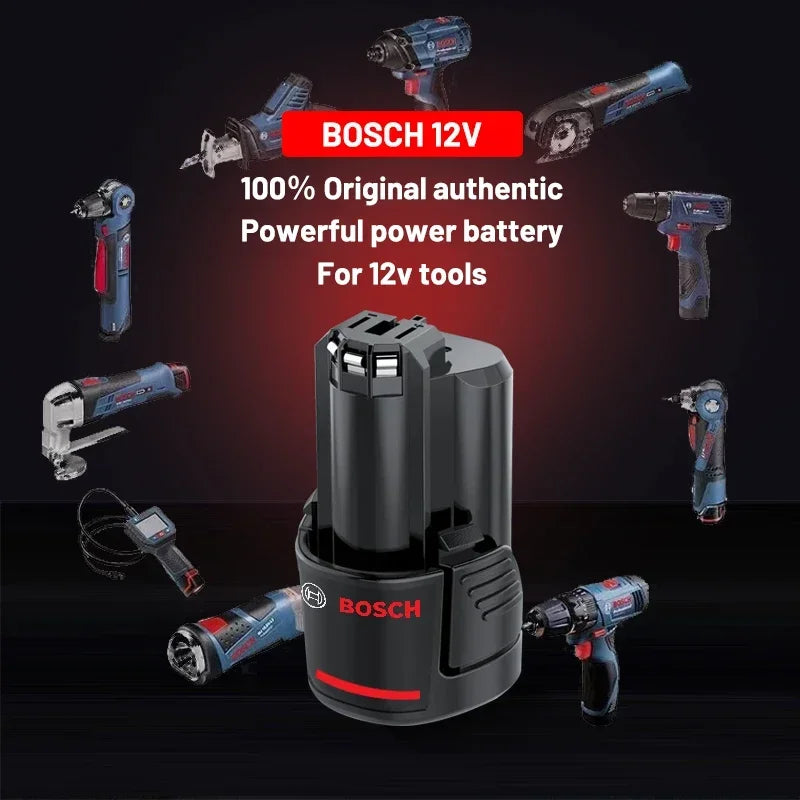 Bosch Original 3.0Ah 12V battery, 3000mAh BAT411 Lithium ion Rechargeable Battery BAT411A BAT412 BAT412A BAT413 Battery Charger