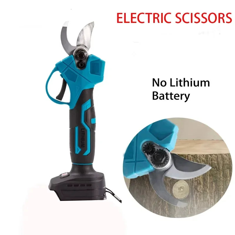 Makita compatible 18V Electric Pruning Shears Cordless Rechargeable Tree Branch Pruner Garden Electric Scissors for Yard Garden Lawn Tools