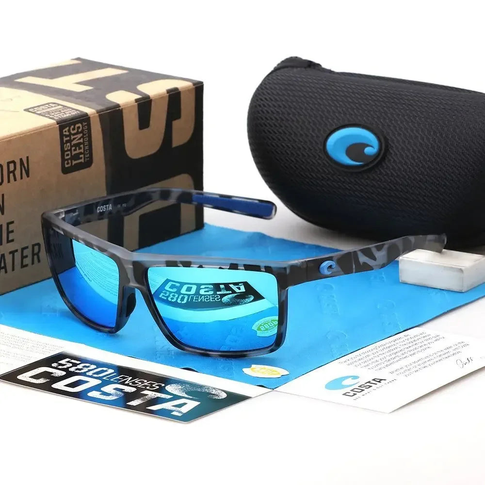 COSTA Brand New JV Square Sunglasses Women Men High Quality Glasses Outdoor Riding Fishing Sun Glasses Retro Shades Uv400