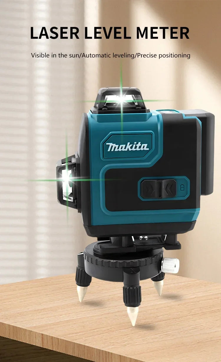 Makita 16 Lines Horizontal Vertical Laser Level Full kit with remote control