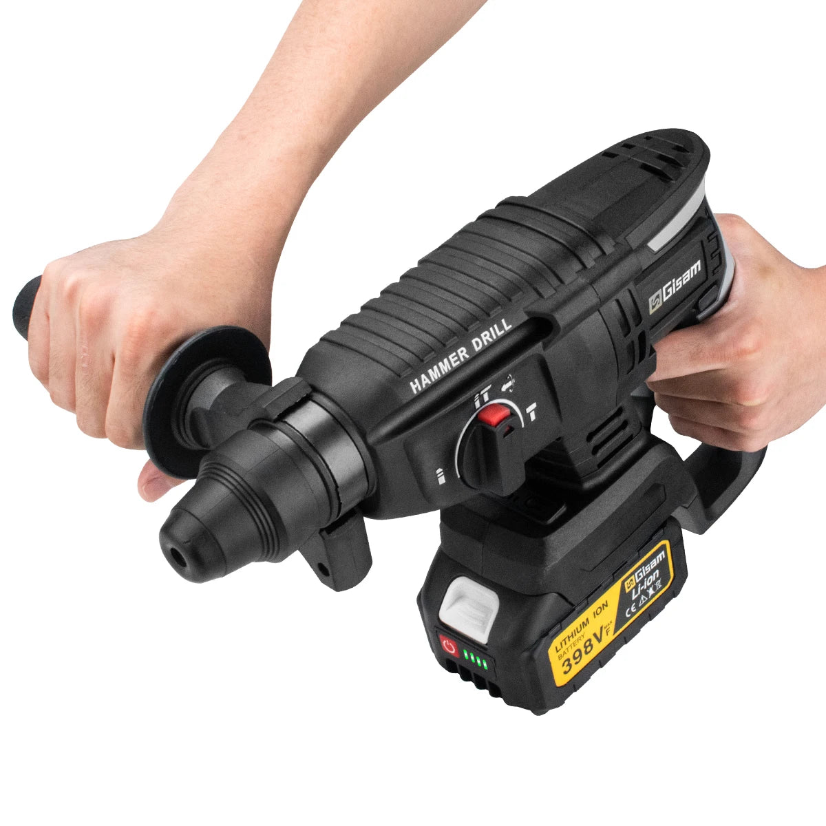 Gisam JV Brushless Electric Hammer Drill 26MM Multifunctional Cordless Rechargeable Screwdriver Tool For Makita 18V Battery Pins