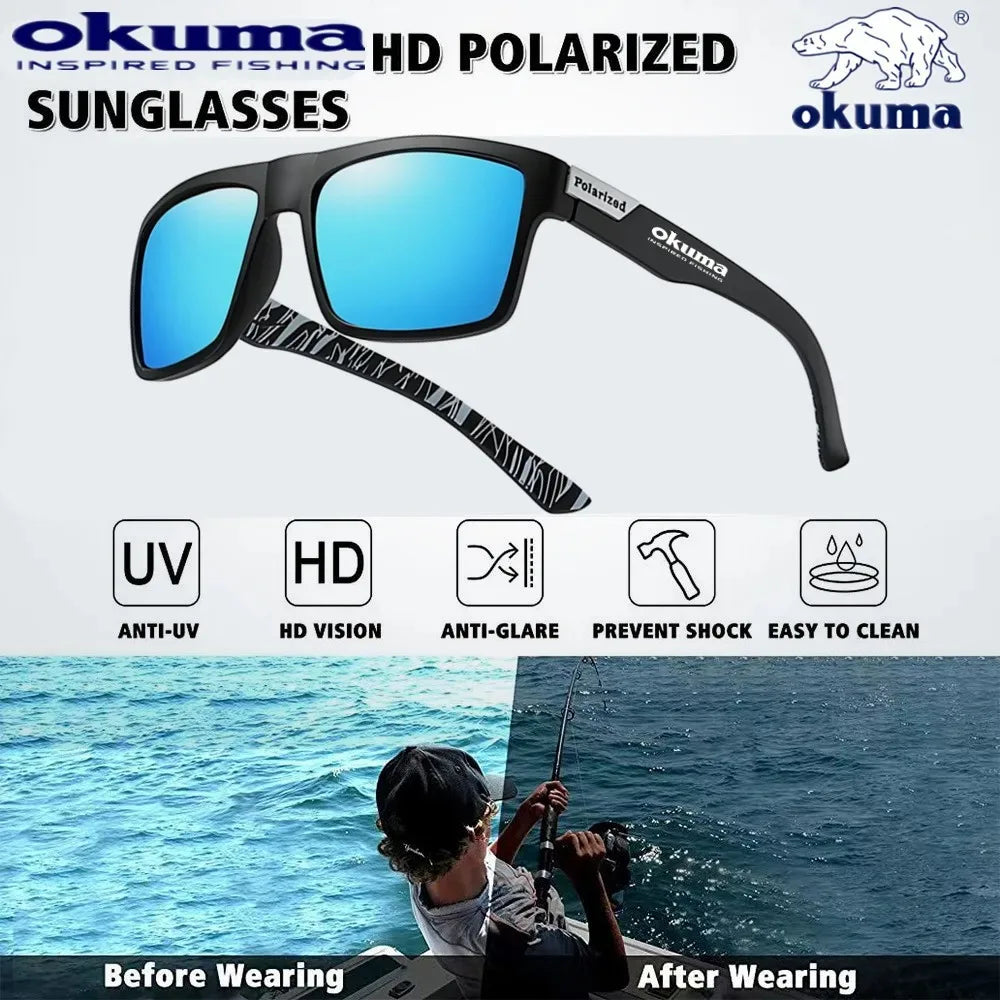 Okuma JV - Unisex UV400 Polarized Glasses, suitable for outdoor sports such as driving, fishing, cycling, hiking, etc